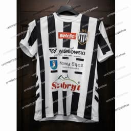 25/26 New Polish Men's/KIds Football Quick-Dry Sports T-Shirt Sandecja Nowy Sącz Football Match Jersey Fan Special Jersey Kit