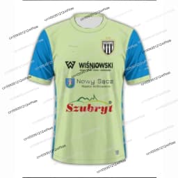 25/26 New Polish Men's/KIds Football Quick-Dry Sports T-Shirt Sandecja Nowy Sącz Football Match Jersey Fan Special Jersey Kit