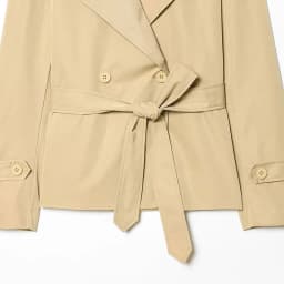 Nlzgmsj 2026 Spring French Style Women Cropped Trench Coat Double Breasted Belted Lapel Collar Long Sleeve Elegant Windbreaker