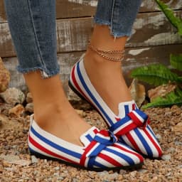 New Women Flats Knitted Slip Breathable Comfortable Shoes Fashionable Versatile Pointed Toe Walking Loafers Sneakers Women