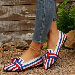 New Women Flats Knitted Slip Breathable Comfortable Shoes Fashionable Versatile Pointed Toe Walking Loafers Sneakers Women