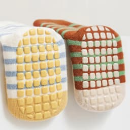 5 Pairs Striped Anti-Slip Baby Floor Socks, Children's Cartoon Animal Mid-Calf Socks, Suitable for All Seasons to Wear
