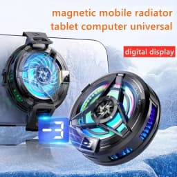 SL17 Magnetic Phones Cooler Back-Clip 2 in 1 Game Cooler Semiconductor Fast Phone Cooling Fan for IOS Android Phone