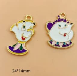 10 pcs Cartoon Enamel Charms Pendants for Jewelry Making Necklaces Earrings Braceltes DIY Crafts Gift