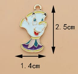 10 pcs Cartoon Enamel Charms Pendants for Jewelry Making Necklaces Earrings Braceltes DIY Crafts Gift