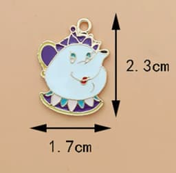 10 pcs Cartoon Enamel Charms Pendants for Jewelry Making Necklaces Earrings Braceltes DIY Crafts Gift
