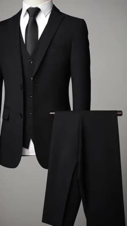 Solid Color Suit Men's Fashionable Gentleman Business Banquet Korean-style Formal Dress Casual Wedding (Blazer+Vest+Trousers)