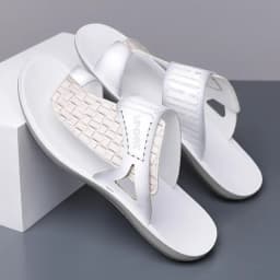 Summer Men's Fashionable Simple Leather Sandals Large Size38-48 Youth Beach Shoes Slippers Rubber Sole Comfortable Casual Footwe