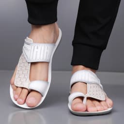 Summer Men's Fashionable Simple Leather Sandals Large Size38-48 Youth Beach Shoes Slippers Rubber Sole Comfortable Casual Footwe