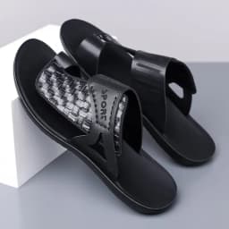 Summer Men's Fashionable Simple Leather Sandals Large Size38-48 Youth Beach Shoes Slippers Rubber Sole Comfortable Casual Footwe