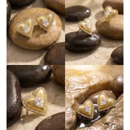 Yhpup High Quality Stainless Steel Cubic Zirconia Heart Love Stud Earrings Valentine's Day Gift Delicate Charm Aesthetic Jewelry