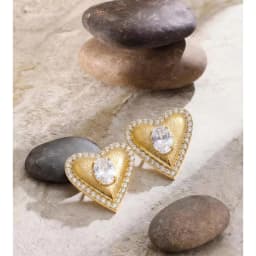 Yhpup High Quality Stainless Steel Cubic Zirconia Heart Love Stud Earrings Valentine's Day Gift Delicate Charm Aesthetic Jewelry