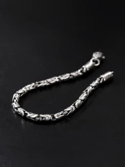 New Bracelet Men's Vajra 925 Thai Silve Retro Doing Old Trend Personality Neutral High Jewelry