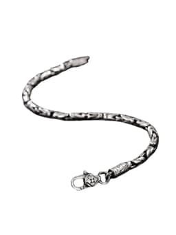 New Bracelet Men's Vajra 925 Thai Silve Retro Doing Old Trend Personality Neutral High Jewelry