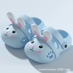 2026 Summer Cute Rabbit Children Slippers Cartoon Outdoor Clogs For Girls Toddler Waterproof Anti Slip EVA Kids Beach Shoes