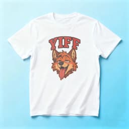 Furry Yiff Fox Shirt Fluffy Lover Merch Gift Fandom Clothing Cosplay Role Play Tops Hot Fox Graphic Tee Men Fashion Streetwear