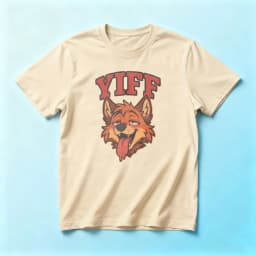 Furry Yiff Fox Shirt Fluffy Lover Merch Gift Fandom Clothing Cosplay Role Play Tops Hot Fox Graphic Tee Men Fashion Streetwear