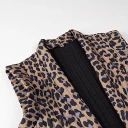 Women's Early Autumn Open Front Leopard Print Sleeveless Vest, Sexy and Trendy, Age-reducing, Perfect for Layering