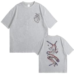 Anime The Summer Hikaru Died Hikaru Yoshiki Graphic T-shirt Men Women Cartoon Casual Oversized T Shirt Manga Streetwear Unisex