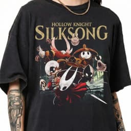 90s Retro Hollow Knight Silk Song T-shirt, Electronic Game Theme T Summer New Retro Unisex Casual Fashion Y2K T-shirt