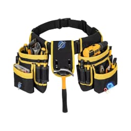 Adjustable Tool Belt Bag with Detachable Work Pouch Heavy Duty Waist Apron Versatile Utility Belt with Multi Pockets