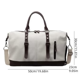 Canvas Travel Handbag Duffel Large Shoulder Bag Outing Travelling with Shoes Storage Bag Hand Bag Outdoor Luggage Carry on Pack
