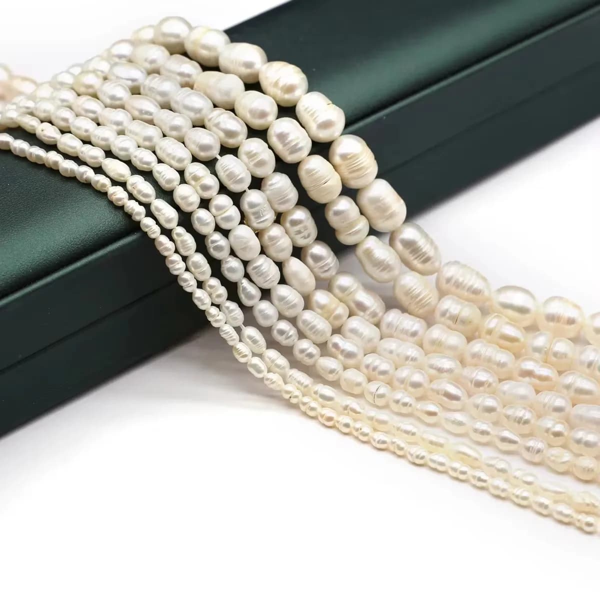 Natural Freshwater Pearl Beads Rice Isolation Loose Beaded for Jewelry Making DIY Personality Bracelet Necklace Accessories Gift