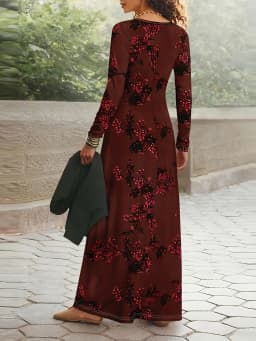 Printed Design Casual style floral print women's dress