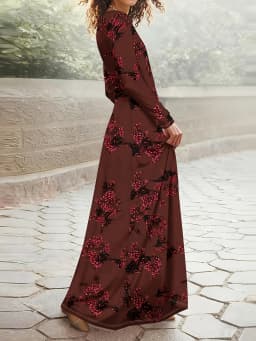 Printed Design Casual style floral print women's dress