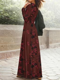 Printed Design Casual style floral print women's dress