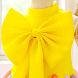 Summer Colorful Bridesmaid Party Girl Dresses Elegant Bow Wedding Birthday Princess Prom Dress Girl Gala Graduation Evening Gown