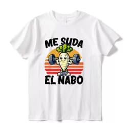 Me Suda El Nabo Women's Sleeve Printed T-shirt Funny Spanish Jokes Vintage Soft Casual Tops Women Clothing Graphic Tshirts