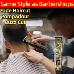 Cordless Hair Clipper for Men Rechargeable Professional T-Blade Trimmer Kit with Li-ion Battery Home Haircut & Beard Styling Set