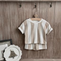 Kids Clothes Children's Striped Suit Short-sleeved+shorts 2-piece T-shirt Summer Baby Clothes Children Clothing Boys Girls