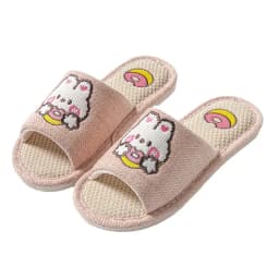 Linen Cotton All-Season Slippers, Unisex Breathable Soft Sole House Shoes, Non-Slip Hardwood Floor Indoor Home Slides for Couple
