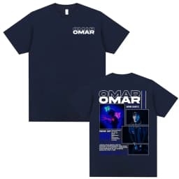 Omar Courtz Por Si Manana No Estoy 2026 Tour Cover T Shirt Unisex Harajuku Aesthetic Oversized T-shirts Men Summer Tops T Shirts