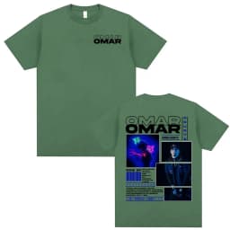 Omar Courtz Por Si Manana No Estoy 2026 Tour Cover T Shirt Unisex Harajuku Aesthetic Oversized T-shirts Men Summer Tops T Shirts
