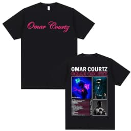 Omar Courtz Por Si Manana No Estoy 2026 Tour Cover T Shirt Unisex Harajuku Aesthetic Oversized T-shirts Men Summer Tops T Shirts