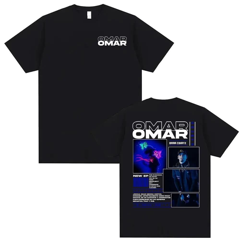 Omar Courtz Por Si Manana No Estoy 2026 Tour Cover T Shirt Unisex Harajuku Aesthetic Oversized T-shirts Men Summer Tops T Shirts