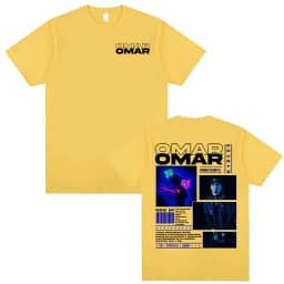 Omar Courtz Por Si Manana No Estoy 2026 Tour Cover T Shirt Unisex Harajuku Aesthetic Oversized T-shirts Men Summer Tops T Shirts