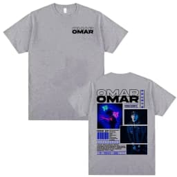 Omar Courtz Por Si Manana No Estoy 2026 Tour Cover T Shirt Unisex Harajuku Aesthetic Oversized T-shirts Men Summer Tops T Shirts