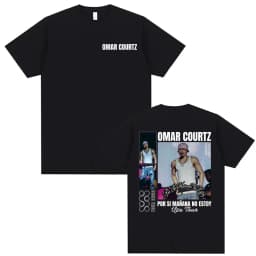Omar Courtz Por Si Manana No Estoy 2026 Tour Cover T Shirt Unisex Harajuku Aesthetic Oversized T-shirts Men Summer Tops T Shirts