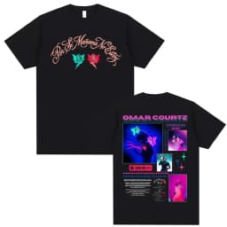 Omar Courtz Por Si Manana No Estoy 2026 Tour Cover T Shirt Unisex Harajuku Aesthetic Oversized T-shirts Men Summer Tops T Shirts