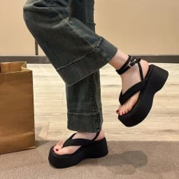 Women's Thick Soled Wedge Sandals, Summer Fashionable New Comfortable Hot Selling Women's Shoes Lightweight Casual Beach Sandals