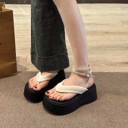 Women's Thick Soled Wedge Sandals, Summer Fashionable New Comfortable Hot Selling Women's Shoes Lightweight Casual Beach Sandals
