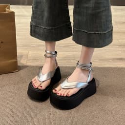 Women's Thick Soled Wedge Sandals, Summer Fashionable New Comfortable Hot Selling Women's Shoes Lightweight Casual Beach Sandals
