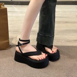 Women's Thick Soled Wedge Sandals, Summer Fashionable New Comfortable Hot Selling Women's Shoes Lightweight Casual Beach Sandals
