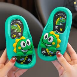 Summer New Children's Cute Soft Bottom Slippers Outdoor Wearable Sandals Anti-slip Comfortable PVC Material Home Slippers
