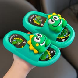 Summer New Children's Cute Soft Bottom Slippers Outdoor Wearable Sandals Anti-slip Comfortable PVC Material Home Slippers