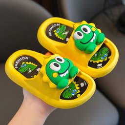Summer New Children's Cute Soft Bottom Slippers Outdoor Wearable Sandals Anti-slip Comfortable PVC Material Home Slippers
